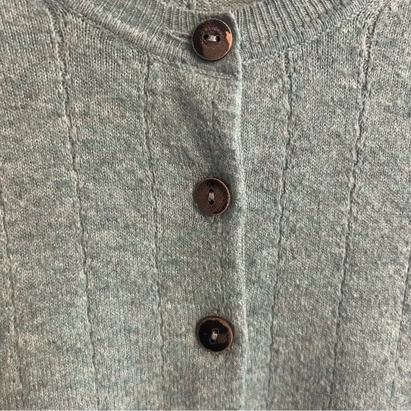 Free People Teal Cardigan Sweater - Picture 3 of 7